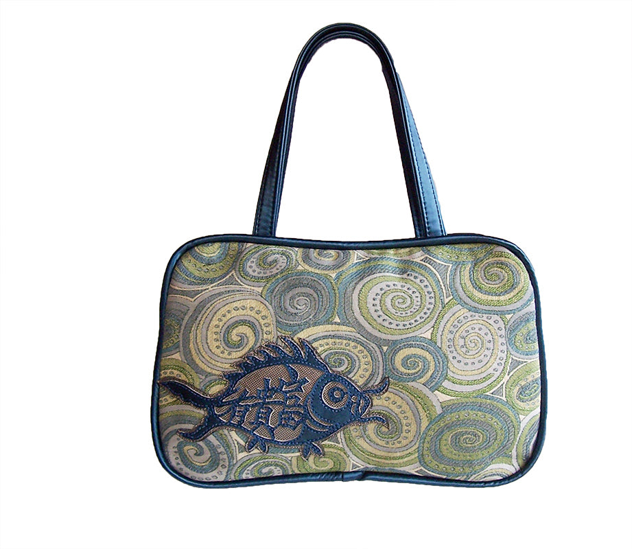 Airliner Bag, small - Charmed Fish – Tutela Handbags